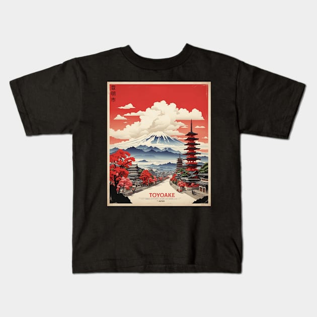 Toyoake Japan Vintage Poster Tourism Kids T-Shirt by TravelersGems